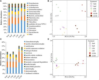 Changes in Soil Microbial Activity, Bacterial Community Composition and Function in a Long-Term Continuous Soybean Cropping System After Corn Insertion and Fertilization